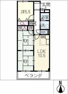 ベルビレッジ上汐田【3階】の間取り