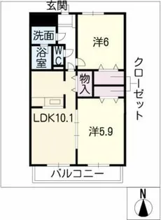 ロハス【2階】の間取り