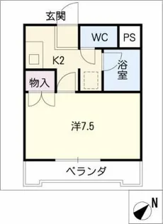 フィオーレ東新町【2階】の間取り