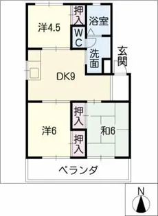 第一橋本マンション【3階】の間取り