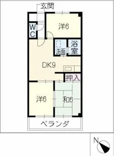 クリスタルシャトーSUZUKI【2階】の間取り