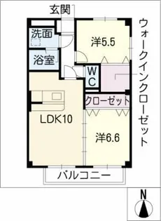 Residence四季【2階】の間取り