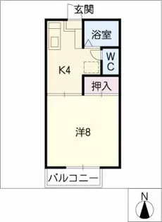 エスティーム88A棟【2階】の間取り
