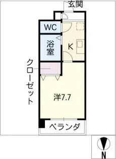 ユーステージ栄【3階】の間取り