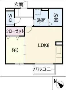 セレッソ砂口【2階】の間取り