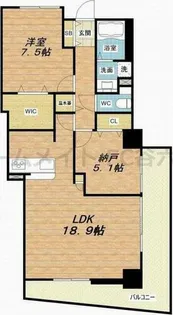 フォレステージュ谷町【4階】の間取り