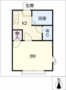 ハイツ翔A棟【1階】の間取り