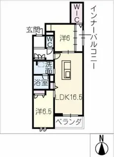 ポートピア【1階】の間取り