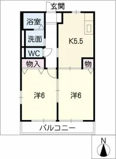 ディアコート【2階】の間取り
