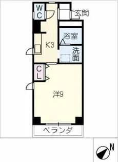 NICE・ONE新町【4階】の間取り