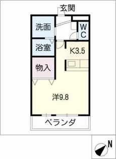 エス・ステージ住吉【2階】の間取り
