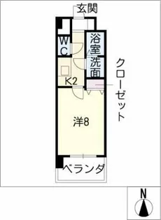 京屋ビル【6階】の間取り
