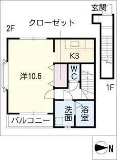 アンプルール リーブル 苗場【1階】の間取り
