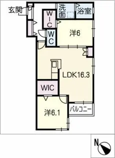 Grand Etoile鴻の巣【2階】の間取り