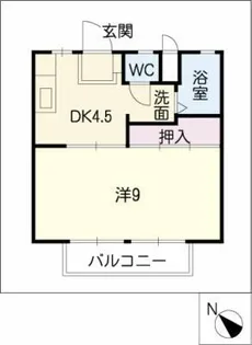 メゾンエクセル【1階】の間取り