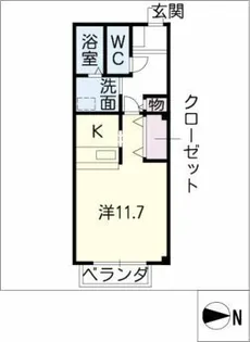 パームタウン ノース【3階】の間取り