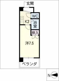 レジデンスふくざわⅡ【8階】の間取り