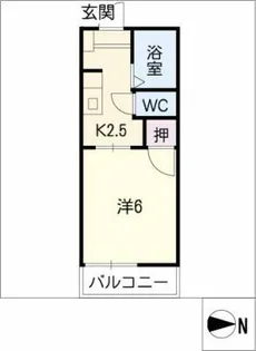 サニー・ヒル金山【2階】の間取り