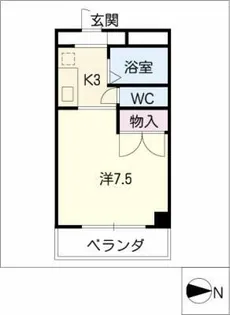 コットンハウス景雲橋【3階】の間取り