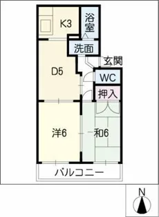 ベネッセ広田【1階】の間取り