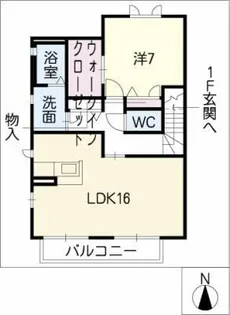 プリムローズ ロード【2階】の間取り