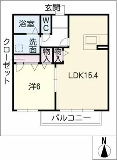 シェーン フェルド【2階】の間取り