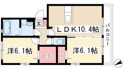 カルペ・ディエム【302号室】の間取り