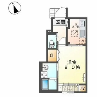 オルテンシア【1階】の間取り