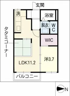 アーバン八帖北【2階】の間取り