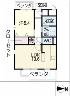 グラン・エスパスⅠ【2階】の間取り