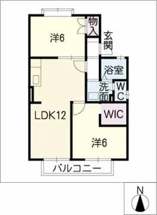 コーポ・チェリーロード【2階】の間取り