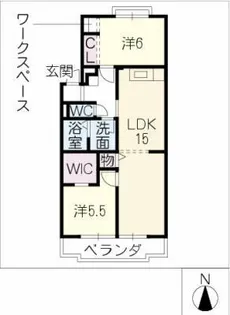 むつがマンション【2階】の間取り