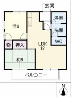 ウエストサイドKENZO A棟【2階】の間取り