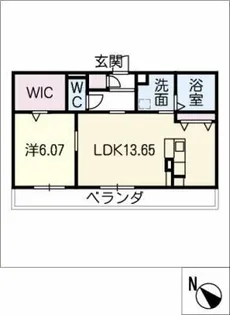 シャイニー花ノ樹【3階】の間取り