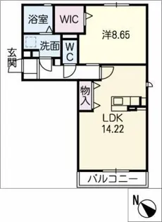 シャイニー花ノ樹【2階】の間取り