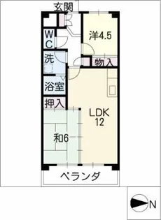 カーサ金山【7階】の間取り