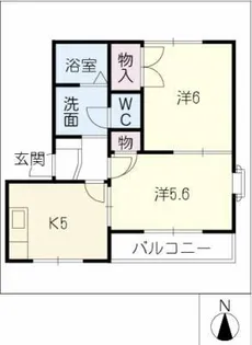ボヌール【1階】の間取り