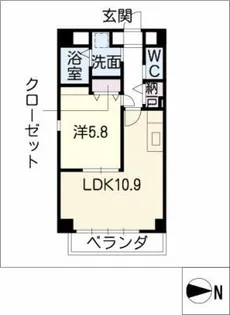 ブルーム八事【1階】の間取り