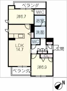 Dolce K Ⅱ【4階】の間取り