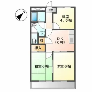 タウニーLK【1階】の間取り