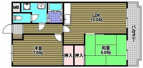 シェラ金剛【3階】の間取り