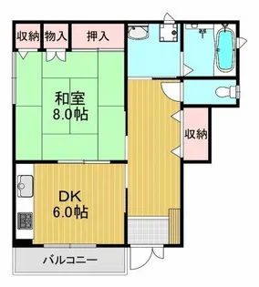 坂本マンション【1階】の間取り