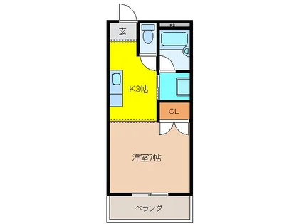 アーバンライフサワキ【2階】の間取り