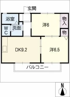NISHIKI香久山【2階】の間取り