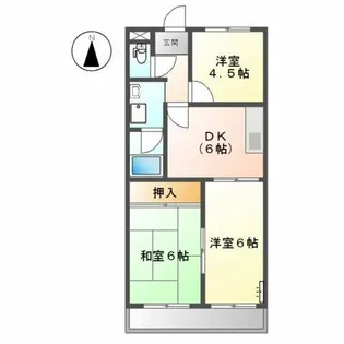 メリーハイム丹羽【2階】の間取り
