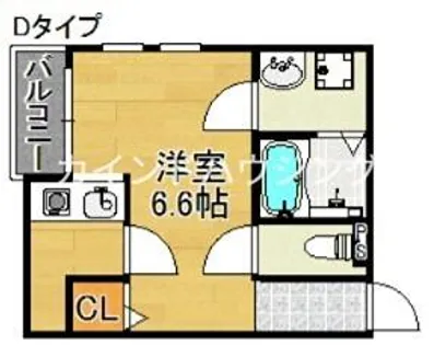 レディエント安立【3階】の間取り