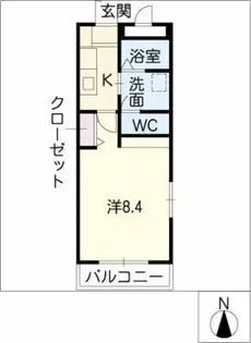 イズステージV6【2階】の間取り