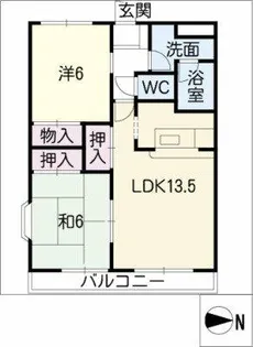 ティンカーベル【1階】の間取り