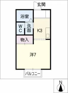 コート六番【1階】の間取り