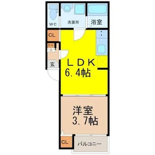 CUBE【2階】の間取り